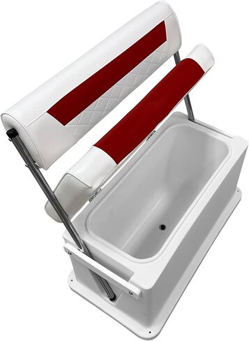 Wise 8WD437-1906 Premium Swingback Cooler/Storage Seat, 62 Quart, White/Crimson Red in Saudi Arabia