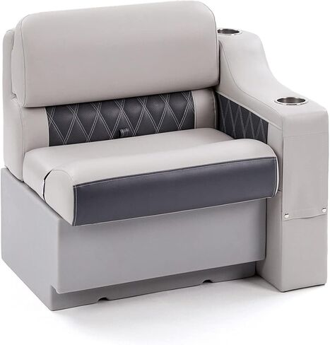 ذراع المقعد العائم الفاخر الأيسر من DeckMate - فحمي ورمادي in Kuwait