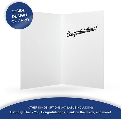 Desert Cactus Duke University 5x7 Inch Greeting Card Blue Devils Single Folded Cardstock with Envelope Party Celebration Officially Licensed (5x7 Card F - Congrats) in Saudi Arabia