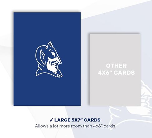 Desert Cactus Duke University 5x7 Inch Greeting Card Blue Devils Single Folded Cardstock with Envelope Party Celebration Officially Licensed (5x7 Card F - Congrats) in Saudi Arabia