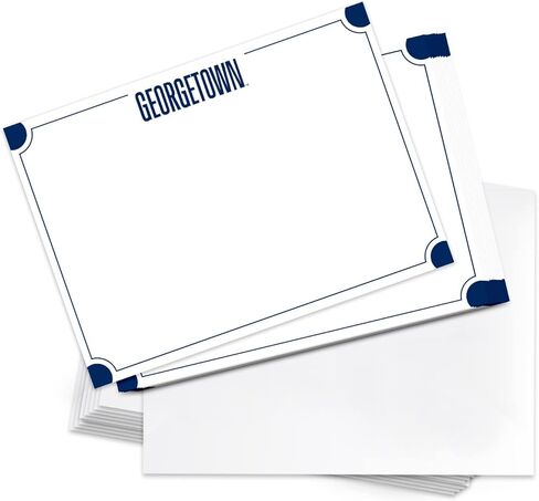 Desert Cactus Georgetown University 10 Pack Notecards Stationery Cardstock Hoyas GU Includes Envelopes Memo Party Thank You (Notecard 4b) in Saudi Arabia