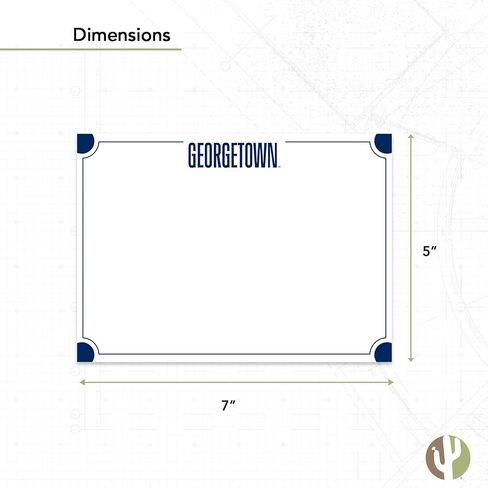 Desert Cactus Georgetown University 10 Pack Notecards Stationery Cardstock Hoyas GU Includes Envelopes Memo Party Thank You (Notecard 4b) in Saudi Arabia