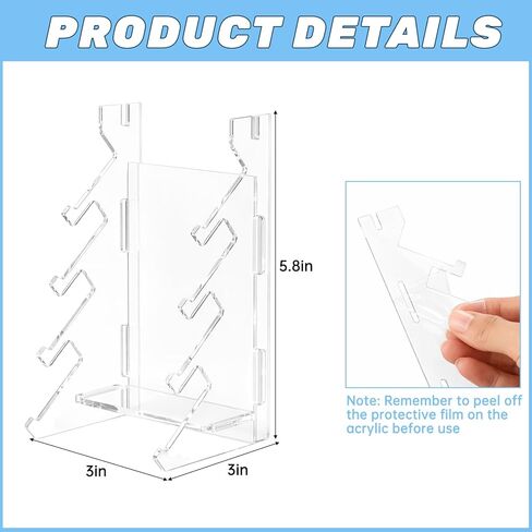 Sliner 2Pcs Fingerboard Display Rack Acrylic Skateboard Storage Stand Decorative Finger Skate Holder Five-Layer Angle Mini Skate Storage Racks for Home Office in Saudi Arabia