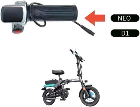 Electric Bike Throttle, Throttle Grip Electric Motor Scooter Speed Controller, 36V 48V Grip Throttle Handle with LED Display Key for Bicycle, Motorcycle, Scooter (with Keys) in Saudi Arabia