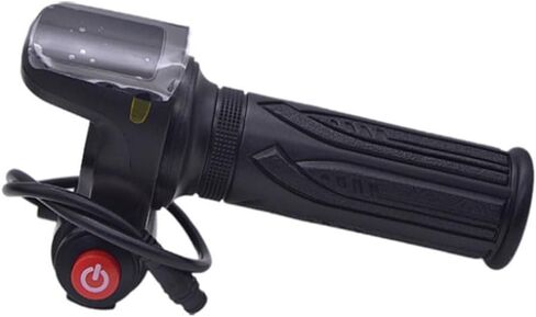Electric Bike Throttle, Throttle Grip Electric Motor Scooter Speed Controller, 36V 48V Grip Throttle Handle with LED Display Key for Bicycle, Motorcycle, Scooter (with Keys) in Saudi Arabia