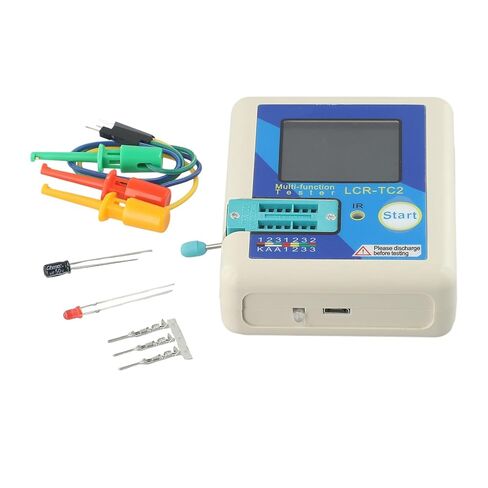 جهاز اختبار الترانزستور LCR-TC2 مع شاشة عرض كاملة الألوان، مقياس متعدد للصمام الثنائي MOS PNP NPN، مقياس محث مقاوم المكثف، معايرة تلقائية، بطارية ليثيوم مدمجة in Kuwait