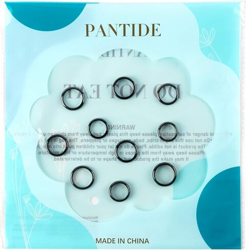 PANTIDE 10Pcs Hematite Magnetic Rings for Women Men Unisex Anxiety Balance Root Chakra Hematite Stone Band Rings Jewelry Accessories 6mm 4mm Width Black Anniversary Birthday Gifts, Mix Sizes in Kuwait