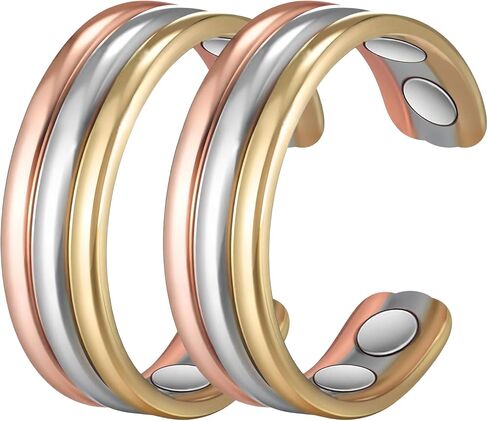 Copper Rings for Women, Pure Copper Adjustable Magnetic Ring （FUTI） in Kuwait