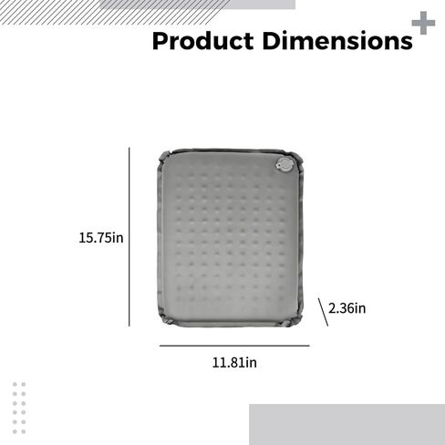 Lightweight Self-Inflating Seat Cushion for Travel, Dot 15.7 X 11.8 in, Portable Airplane Cushion in Saudi Arabia
