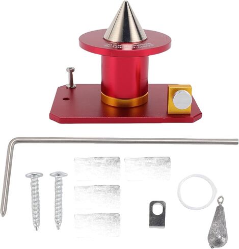 Buachois Magnetic Wall Mount Blade Balancer, Aluminum Alloy Heavy Precision Balancer Tool with Ball Bearing Spindle for Lawn Mower Blades up to 1-1/2 Inches Center Hole Size Model (Blue) in Saudi Arabia
