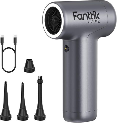 Fanttik B10 Pro Electric Air Duster ، 110000 دورة في الدقيقة محرك بدون تفريغ ، دكوس هواء مضغوط ، 3 تروس قابلة للتعديل ، بطارية قابلة لإعادة الشحن 17.76WH ، دكتوء كهربائي للكمبيوتر الشخصي ولوحة المفاتيح والالكترونيات و Workbench in Kuwait