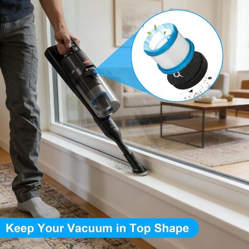 Vacuum Filters for Bissell PowerClean FurFinder 200W & FurGuard 280W Cordless Stick Vacuum, Compatible with 4039 4051 4205 4241 4052 4026 4031 4137 4173, 2 Post-motor HEPA and 4 Pre-motor Filter in Saudi Arabia