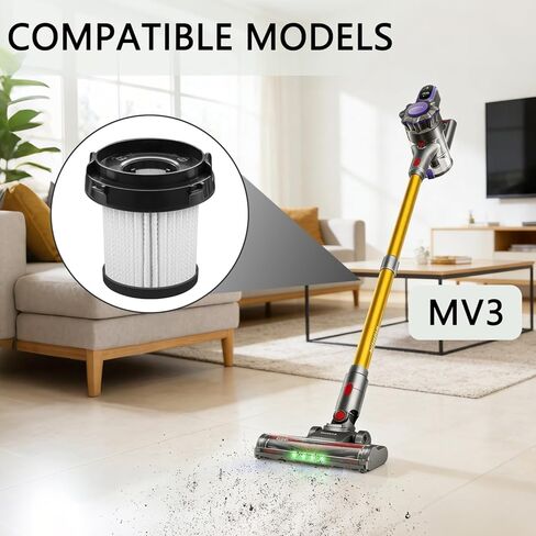 Cordless Vacuum Cleaner HEPA Filter Compatible with SVHT Cordless vacuum Cleaner, 4-Pcs in Saudi Arabia