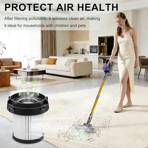 Cordless Vacuum Cleaner HEPA Filter Compatible with SVHT Cordless vacuum Cleaner, 4-Pcs in Saudi Arabia