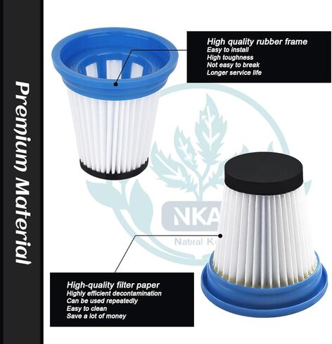 NKA 2 Pack 520280 HEPA Replacement Filters Compatible with Kenmore DS1030 DS1020 Cordless Stick Vacuum Cleaner, Washable & Reusable Filters for 2-in-1 Handheld Lightweight Vacuum with LED Headlight in Kuwait