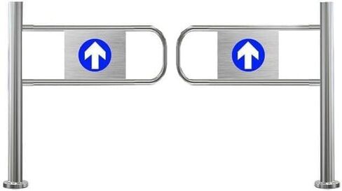 Spring-Loaded Safety Swing Gate for Supermarkets; Libraries - Automatic Closing 1-Way Safety Door(110 * 100cm) in Saudi Arabia