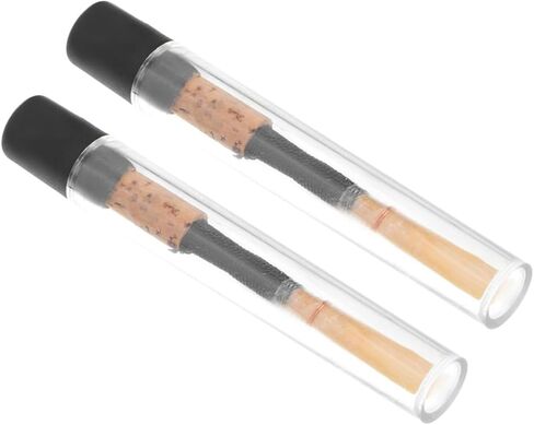 Holibanna 2 قطعة من قصب المزمار الطبيعي مصنوع يدويًا من القصب الاحترافي لملحقات أدوات الرياح المزمار مناسبة للاعبي آلات النفخ الخشبية in Kuwait