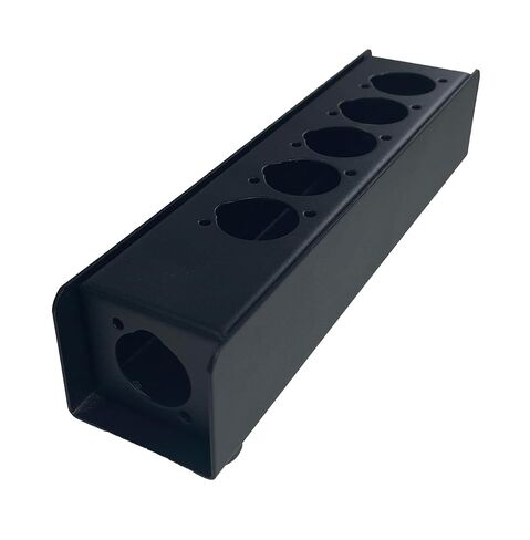 Steel Project Box 8" x 1 7/8" x 1 5/8" Pre-Punched for 6" D Series XLR's PB1A-1X5X-BK in Kuwait