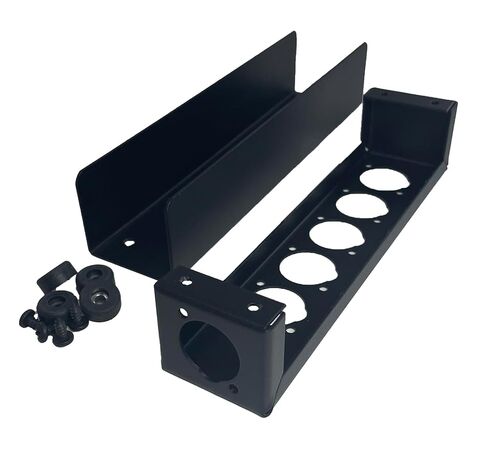 Steel Project Box 8" x 1 7/8" x 1 5/8" Pre-Punched for 6" D Series XLR's PB1A-1X5X-BK in Kuwait