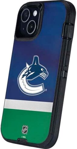 Skinit Decal Phone Skin Compatible with OtterBox Defender iPhone 13 - Officially Licensed NHL Vancouver Canucks Jersey Design in Saudi Arabia