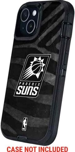 ملصق هاتف Skinit متوافق مع OtterBox Defender iPhone 13 - تصميم طباعة حيوانات سوداء مرخص رسميًا من NBA Phoenix Suns in Saudi Arabia
