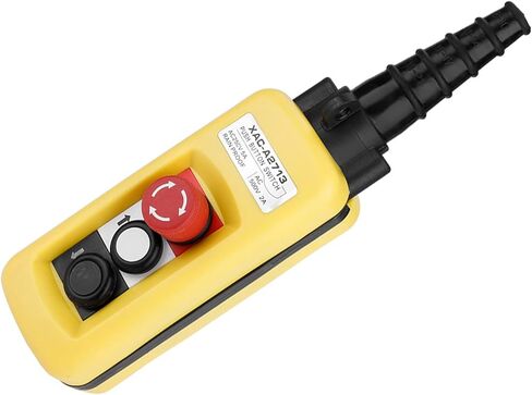 Hoist Crane Chain Push Button Switch Control Good for Hoist Lifting Operations Lifting Pendant Controller with Emergency Stop in Saudi Arabia