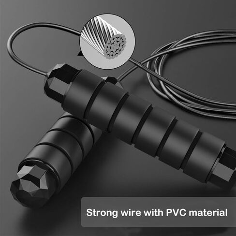 Jump Rope, Adjustable length Rapid Speed Jumping Rope Cable with Ball Bearings in Saudi Arabia