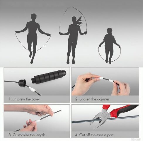 Jump Rope, Adjustable length Rapid Speed Jumping Rope Cable with Ball Bearings in Saudi Arabia