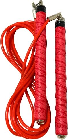 Buddy Lee Ninja Warrior Jump Rope – Adjustable Speed Rope for Fitness, HIIT, CrossFit & Boxing – Tangle-Free with Precision Ball Bearings – Durable, Lightweight & Ergonomic Handles (Red) in Kuwait