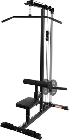 Fitvids LAT All-in-one Machine with High and Low Pulley Station, LAT PullDown and LAT Row Cable Machine, LAT Tower with Adjustable Leg Support for Home Gym Total Body Training in Saudi Arabia