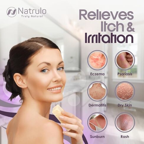 Eczema Soap Bar for Face and Body – All Natural Dermatitis, Psoriasis Treatment for Dry Itchy Flaky Skin Relief – Gentle Detoxifying, Healing, Anti-Itch, Cleansing Skincare Remedy – Eczema Soap Bar in Kuwait