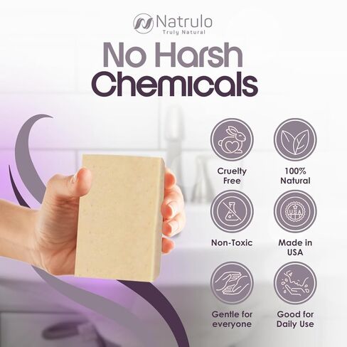 Eczema Soap Bar for Face and Body – All Natural Dermatitis, Psoriasis Treatment for Dry Itchy Flaky Skin Relief – Gentle Detoxifying, Healing, Anti-Itch, Cleansing Skincare Remedy – Eczema Soap Bar in Kuwait