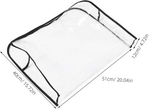 Alipis 2pcs Backrest Protective Cover: Edge Salon Chair Cover Clear Plastic Square Hairdressing Back Protectors for Fits to Prevent Damage in Saudi Arabia