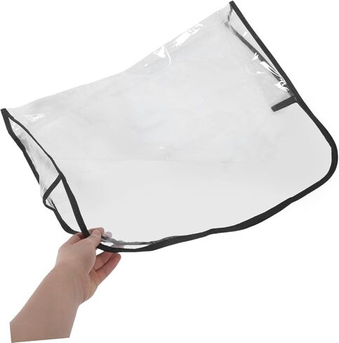 Alipis 2pcs Backrest Protective Cover: Edge Salon Chair Cover Clear Plastic Square Hairdressing Back Protectors for Fits to Prevent Damage in Saudi Arabia
