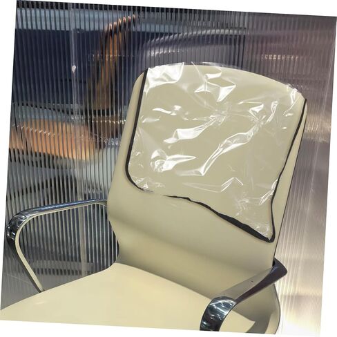 Alipis 2pcs Backrest Protective Cover: Edge Salon Chair Cover Clear Plastic Square Hairdressing Back Protectors for Fits to Prevent Damage in Saudi Arabia