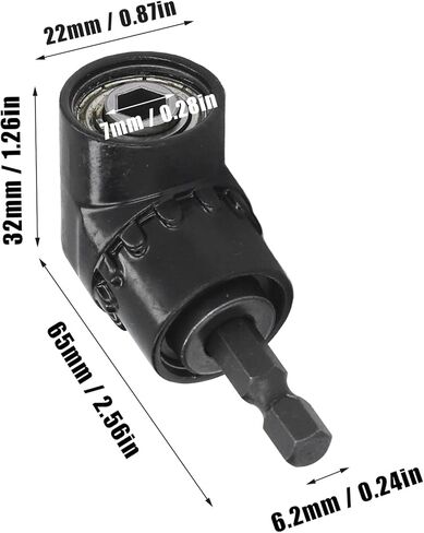Right Angle Drill Adapter, 1/4in Hex Shank Angled Bit Holder Attachment with Built in Magnet for Narrow Spaces in Saudi Arabia