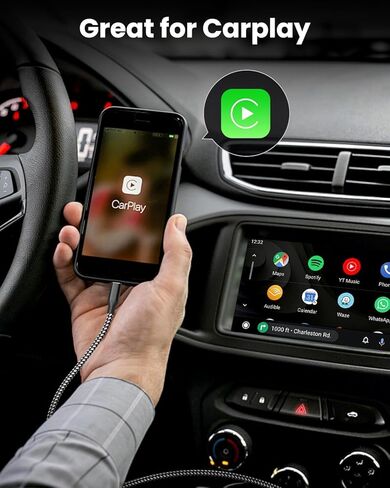 USB C to USB C Cable, 3 Pack 10FT 60W Type C Nylon Braided Charger Cord Fast Charging for iPhone 17 16 15 Series iPad MacBook CarPlay and More (Black) in Kuwait