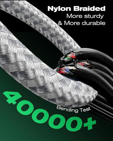 كابل SwaggWood USB C إلى USB C، 5 حزم [3/3/6/6/10FT] كابل شحن سريع USBC بقدرة 60 وات من النايلون المضفر من النوع C لآيفون 17/16/iPad Pro/MacBook Air والمزيد in Kuwait