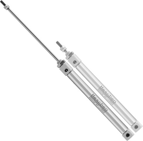 Heschen Stainless Steel Slim Air Pneumatic Cylinder, CDJ2B 10-100, M5 Port, 10mm Bore, 100mm Stroke, Double Acting Single Rod in Saudi Arabia