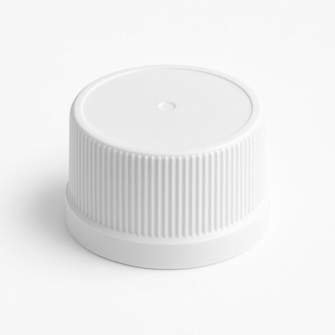 GardenWise Ribbed Polypropylene Bottle Caps, White, 24/410 and 28/410 Sizes, FDA Compliant, Lab Supply with Foam Liner (50, 28/410, White) in Saudi Arabia