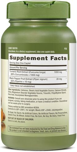 GNC Herbal Plus Turmeric Curcumin 1000mg in Saudi Arabia