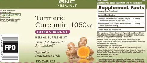 GNC Herbal Plus Turmeric Curcumin 1000mg in Saudi Arabia