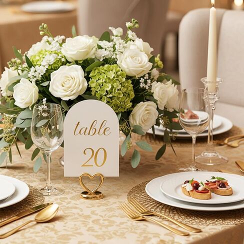 أرقام طاولة مقوسة 1-30 مع بطاقة رأس، بطاقات أرقام طاولة ورقية مقاس 5 × 7 بوصة، منقوشة برقائق ذهبية على الوجهين، مثالية لحفلات الزفاف وحفلات الذكرى السنوية، بدون حاملات in Kuwait