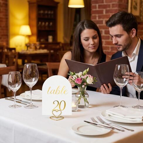 أرقام طاولة مقوسة 1-30 مع بطاقة رأس، بطاقات أرقام طاولة ورقية مقاس 5 × 7 بوصة، منقوشة برقائق ذهبية على الوجهين، مثالية لحفلات الزفاف وحفلات الذكرى السنوية، بدون حاملات in Kuwait