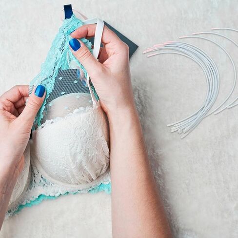 VILLCASE 10 Pairs Bra Underwire Replacement Metal Wire Accessories for Women S Bra Repair Diy 5.12X2.56 Inch Underwire Replacement for D Cup Bras in Saudi Arabia