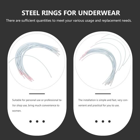 VILLCASE 10 Pairs Bra Underwire Replacement Metal Wire Accessories for Women S Bra Repair Diy 5.12X2.56 Inch Underwire Replacement for D Cup Bras in Saudi Arabia