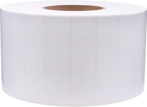 4 x 1 Thermal Transfer Perforated White Labels, 3″ Inch Core, 5500 Count - Label Paper for Thermal Printer Labels, Permanent Adhesive, Suitable for Various Industries in Saudi Arabia