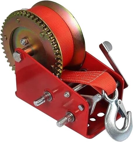 Hand Crank Winch, Boat Winch 2500Lbs Capacity Heavy Duty Hand Winch, Hand Winch Boat Trailer Winch, Manual Winch with 8M Strap,for Trailer, Boat in Saudi Arabia
