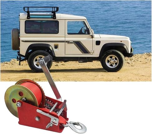Hand Crank Winch, Boat Winch 2500Lbs Capacity Heavy Duty Hand Winch, Hand Winch Boat Trailer Winch, Manual Winch with 8M Strap,for Trailer, Boat in Saudi Arabia