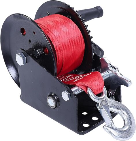 HEEPDD 1600LBS ونش مقطورة القوارب الثقيلة، بناء روافع المقطورة، مقبض سهل الساعد، متعدد الاستخدامات للشاحنات والقوارب، نسبة تروس 4.1:1 1600LBS قارب ثقيل in Kuwait